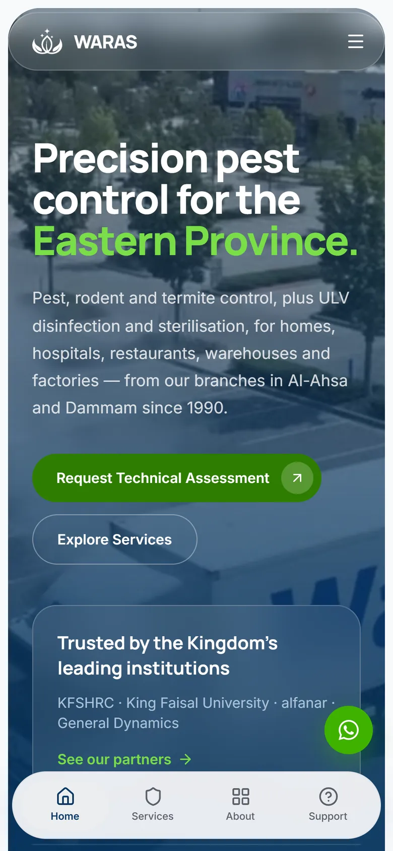 English home page